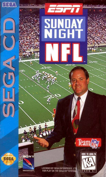 J2Games.com | ESPN Sunday Night NFL (Sega CD) (Pre-Played - CIB - Good).