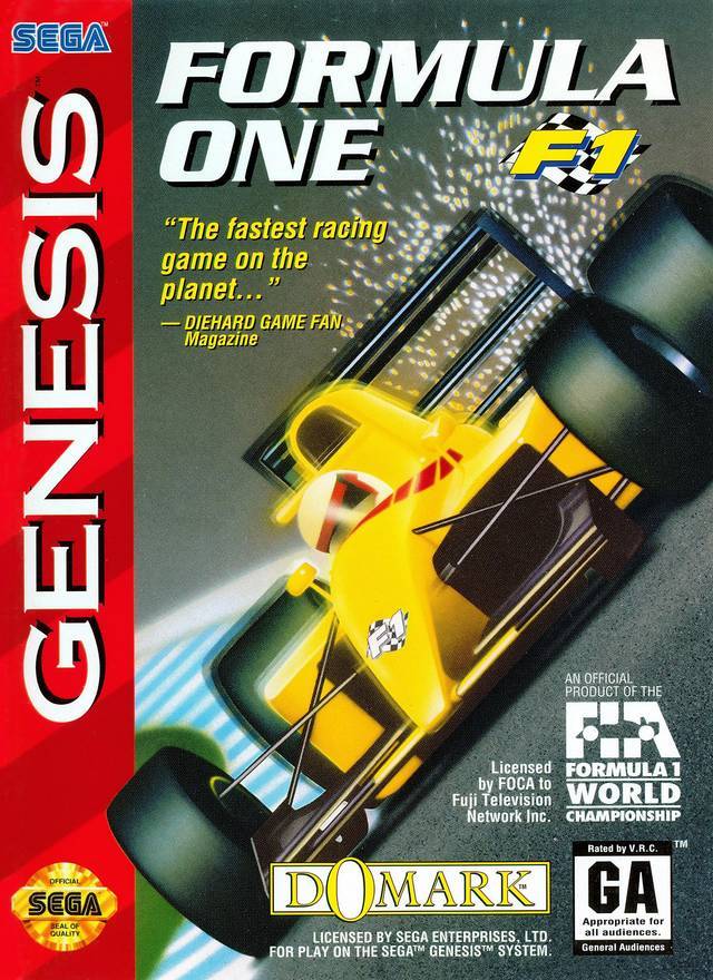 J2Games.com | Formula One- F1 (Sega Genesis) (Pre-Played - CIB - Good).