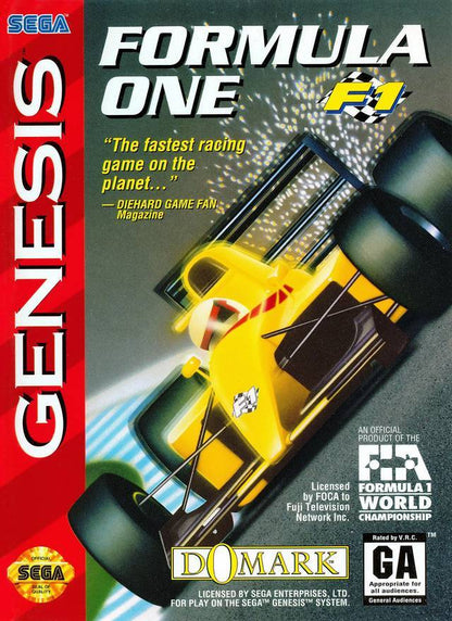 J2Games.com | Formula One- F1 (Sega Genesis) (Pre-Played - CIB - Good).