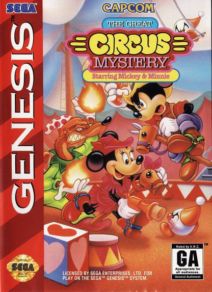 J2Games.com | The Great Circus Mystery Starring Mickey and Minnie (Sega Genesis) (Pre-Played - Game Only).