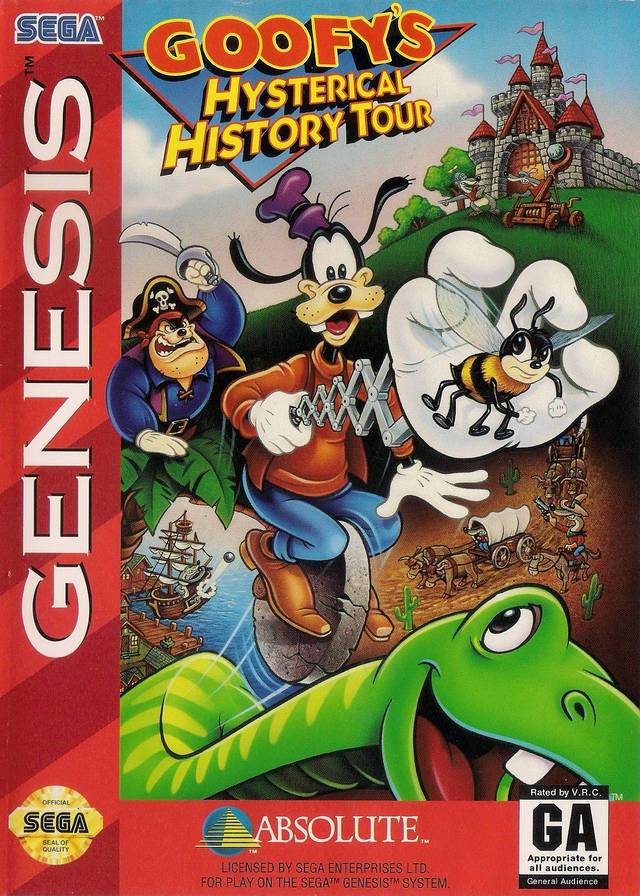 J2Games.com | Goofy's Hysterical History Tour (Sega Genesis) (Pre-Played - Game Only).