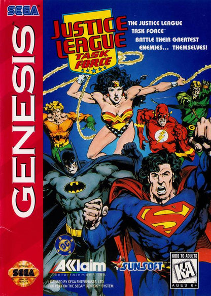 J2Games.com | Justice League Task Force (Sega Genesis) (Pre-Played - CIB - Good).