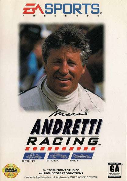 J2Games.com | Mario Andretti Racing (Sega Genesis) (Pre-Played - Game Only).