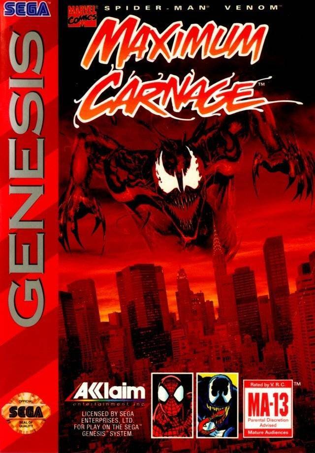 J2Games.com | Spiderman Maximum Carnage (Sega Genesis) (Pre-Played - CIB - Good).