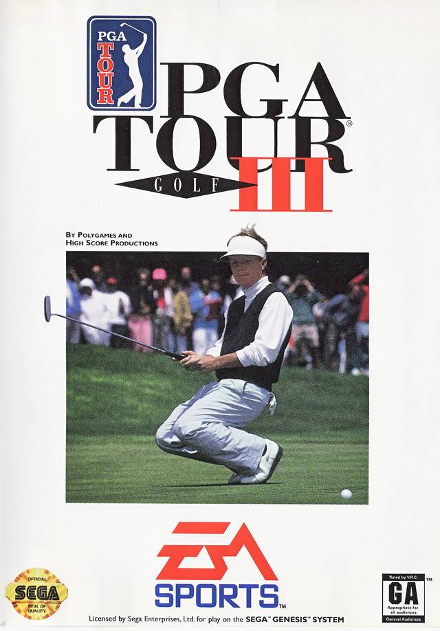 J2Games.com | PGA Tour Golf 3 (Sega Genesis) (Pre-Played - CIB - Good).