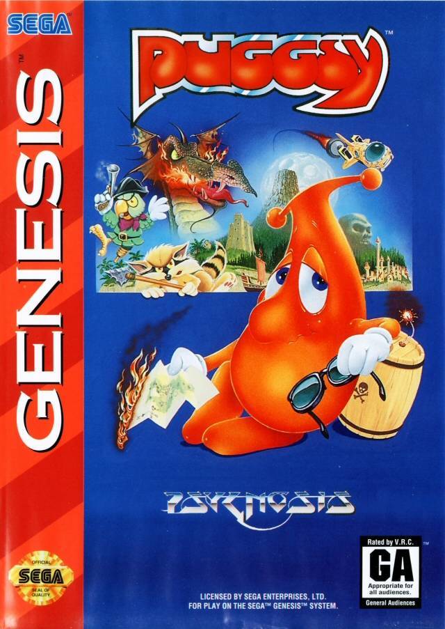 J2Games.com | Puggsy (Sega Genesis) (Pre-Played - Game Only).