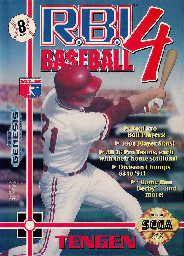 J2Games.com | RBI Baseball 4 (Sega Genesis) (Pre-Played - CIB - Good).