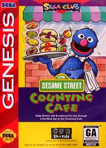 J2Games.com | Sesame Street Counting Cafe (Sega Genesis) (Pre-Played - Game Only).