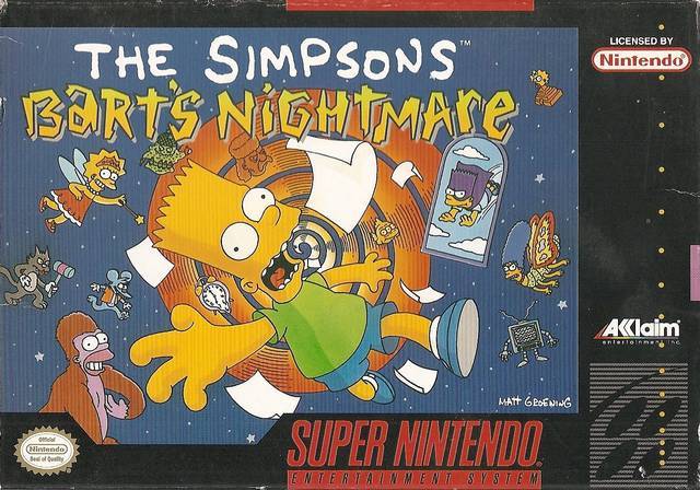 J2Games.com | The Simpsons Bart's Nightmare (Super Nintendo) (Pre-Played - Game Only).