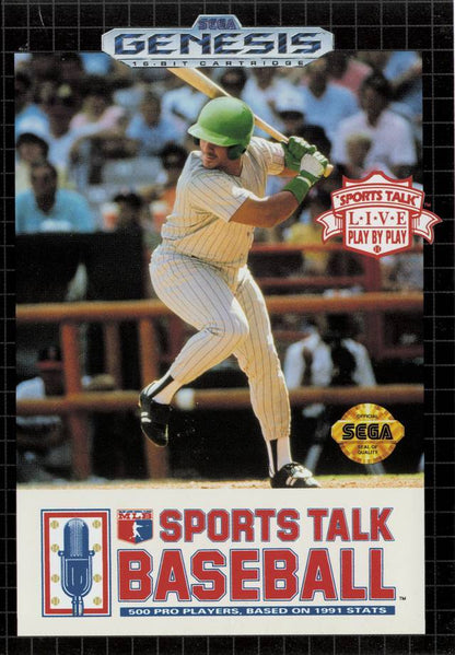 J2Games.com | Sports Talk Baseball (Sega Genesis) (Pre-Played - Game Only).