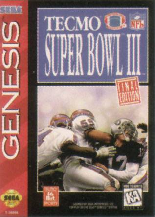 J2Games.com | Tecmo Super Bowl III (Sega Genesis) (Pre-Played - CIB - Good).