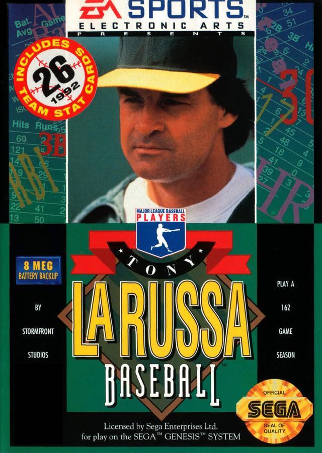 J2Games.com | Tony La Russa Baseball (Sega Genesis) (Pre-Played - CIB - Very Good).