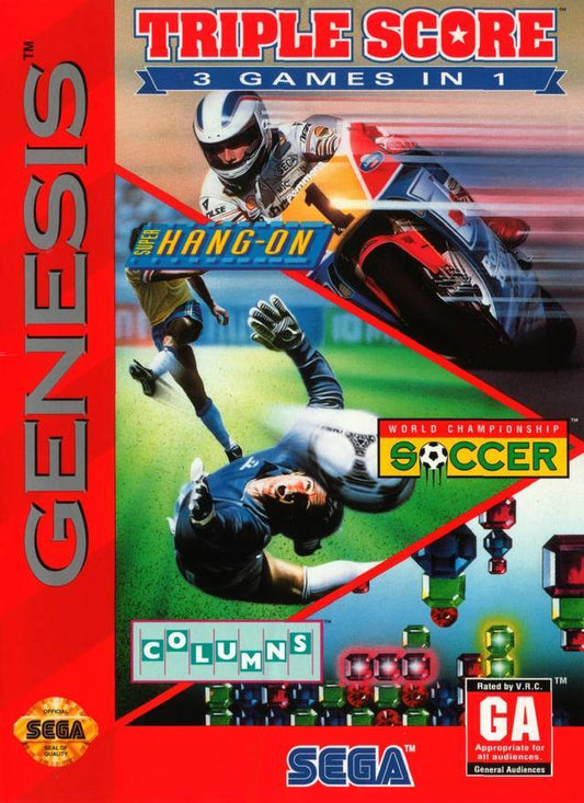 J2Games.com | Triple Score (Sega Genesis) (Pre-Played - Game Only).
