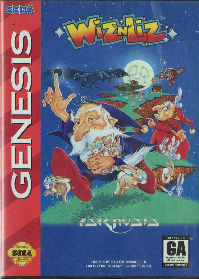 J2Games.com | Wiz 'n' Liz (Sega Genesis) (Pre-Played - Game Only).