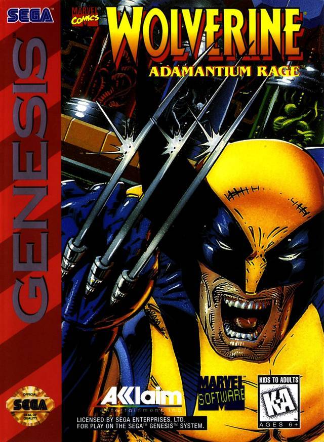J2Games.com | Wolverine Adamantium Rage (Sega Genesis) (Pre-Played - Game Only).