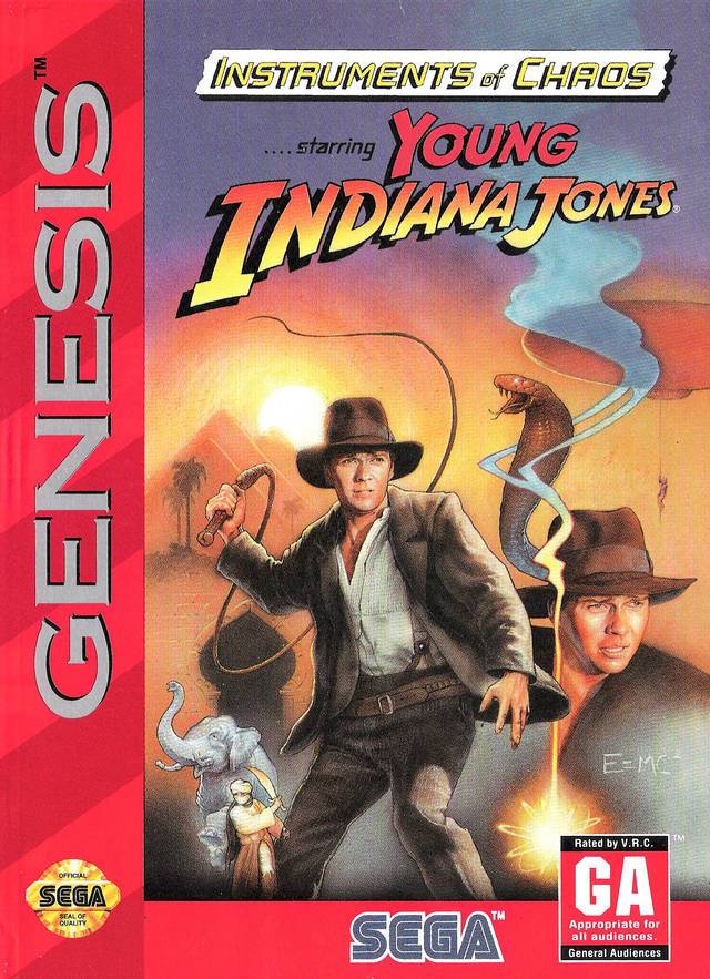J2Games.com | Instruments of Chaos Starring Young Indiana Jones (Sega Genesis) (Pre-Played - Game Only).