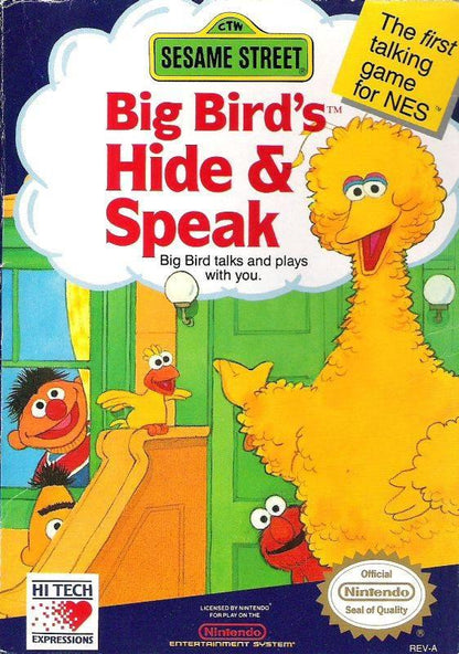 J2Games.com | Sesame Street Big Bird's Hide and Speak (Nintendo NES) (Pre-Played - Game Only).
