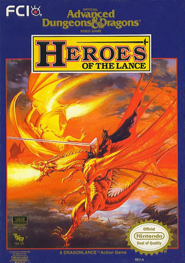 J2Games.com | Advanced Dungeons and Dragons Heroes of the Lance (Nintendo NES) (Pre-Played - Game Only).