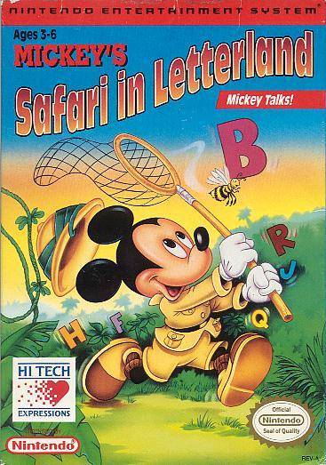 J2Games.com | Mickey's Safari in Letterland (Nintendo NES) (Pre-Played - Game Only).