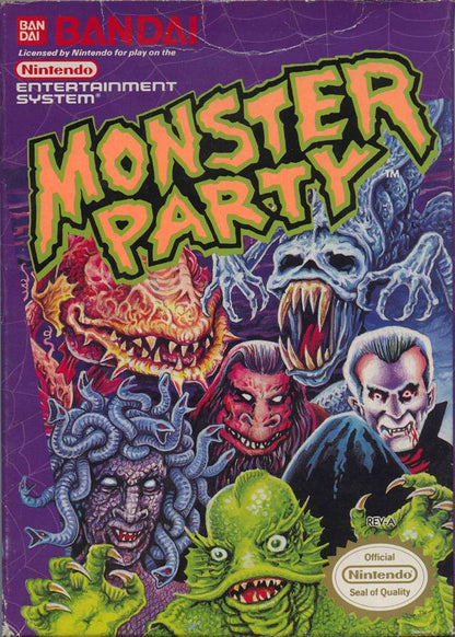 J2Games.com | Monster Party (Nintendo NES) (Pre-Played - Game Only).