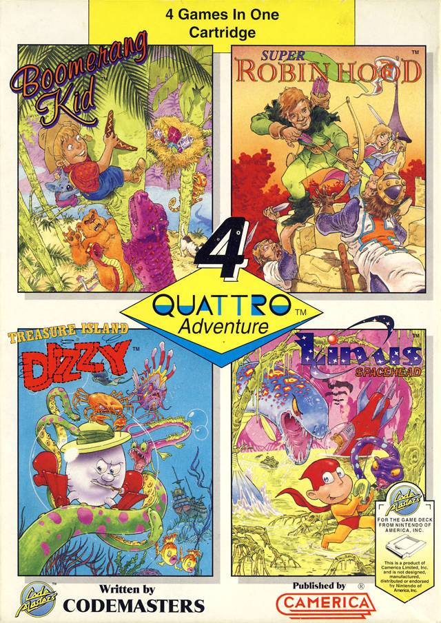 J2Games.com | Quattro Adventure (Nintendo NES) (Pre-Played - Complete - Good Condition).
