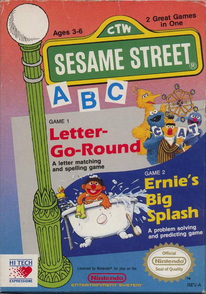 J2Games.com | Sesame Street ABC (Nintendo NES) (Pre-Played - Game Only).