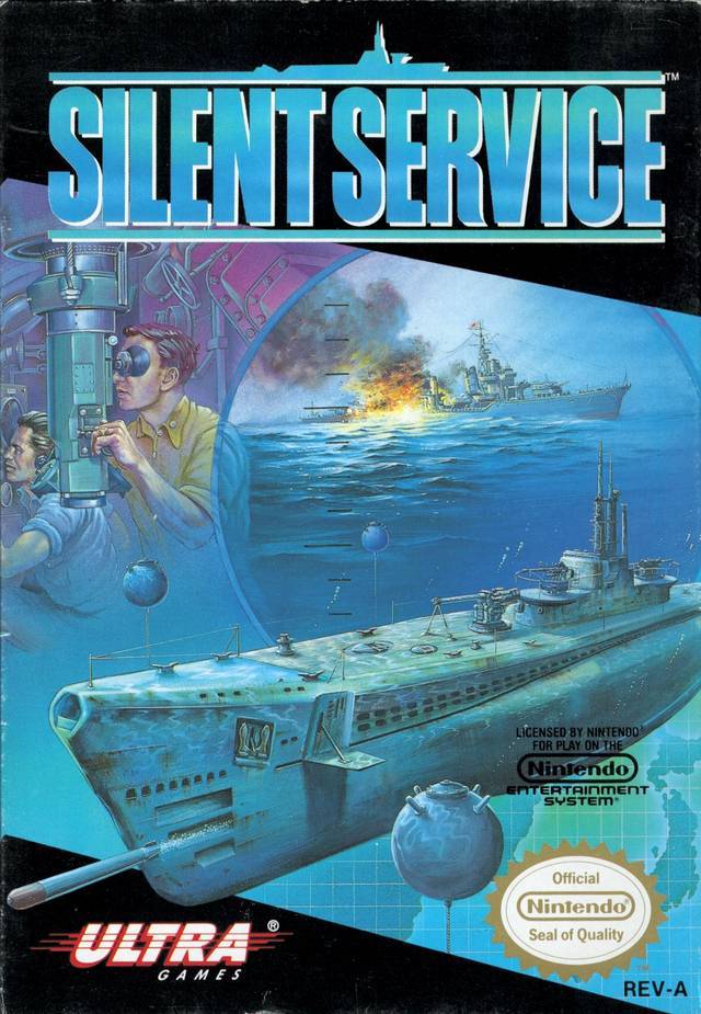 J2Games.com | Silent Service (Nintendo NES) (Pre-Played - Game Only - Uglies).