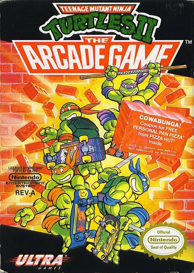 J2Games.com | Teenage Mutant Ninja Turtles II the Arcade Game (Nintendo NES) (Uglies).