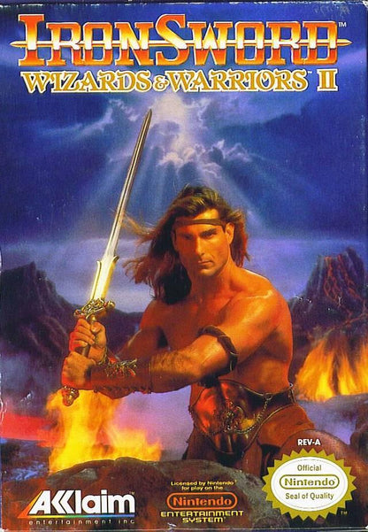 J2Games.com | Iron Sword Wizards and Warriors II (Nintendo NES) (Pre-Played - Game Only).
