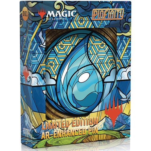 Magic the Gathering Stained Glass - Island: Limited Edition Augmented Reality Pin (Toys)