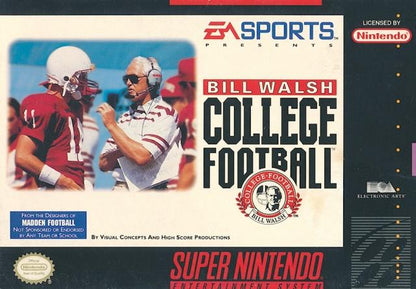 J2Games.com | Bill Walsh College Football (Super Nintendo) (Pre-Played - CIB - Good).