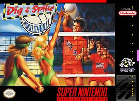 J2Games.com | Dig and Spike Volleyball (Super Nintendo) (Pre-Played - Game Only).