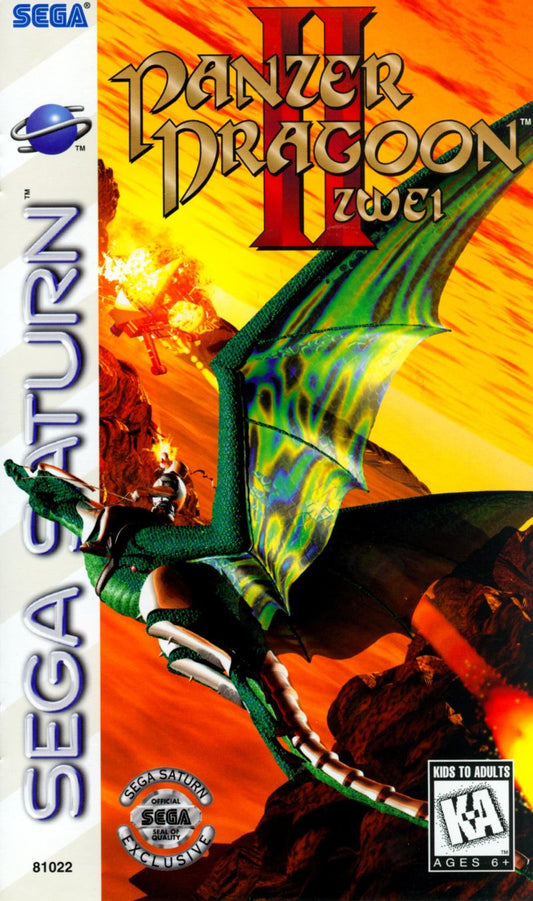 Panzer Dragoon II Zwei con paquete de panel de control 3D (Sega Saturn)