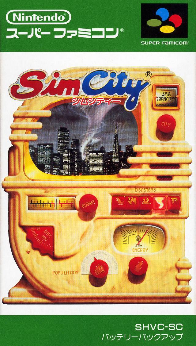 J2Games.com | Sim City [Japan Import] (Super Famicom) (Pre-Played - CIB - Good).