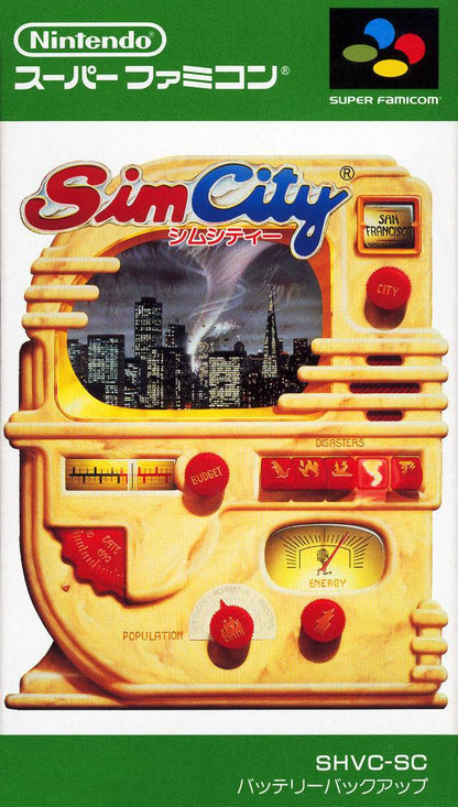 J2Games.com | Sim City [Japan Import] (Super Famicom) (Pre-Played - CIB - Good).