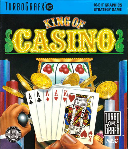 J2Games.com | King Of Casino (TurboGrafx-16) (Pre-Played - Game Only).