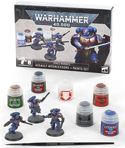 Juego de pinturas Warhammer 40,000 Space Marines Assault Intercessors (Warhammer)
