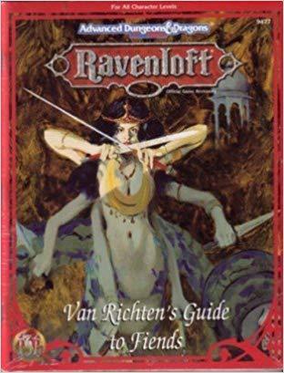 J2Games.com | Van Richten's Guide to Fiends AD&D 2nd Edition Ravenloft (Dungeons & Dragons) (Brand New).