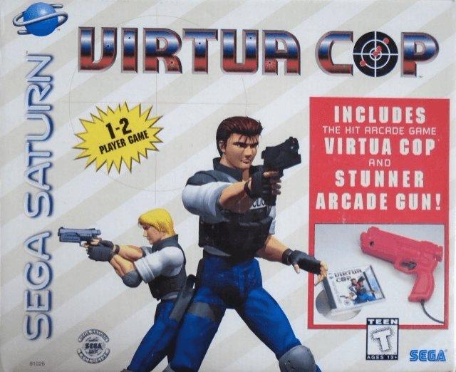 Virtua Cop With Light Gun (Sega Saturn)