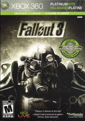 J2Games.com | Fallout 3 (Platinum Hits) (Xbox 360) (Pre-Played - CIB - Good).
