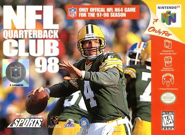 J2Games.com | NFL Quarterback Club 98 (Nintendo 64) (Pre-Played - Game Only).