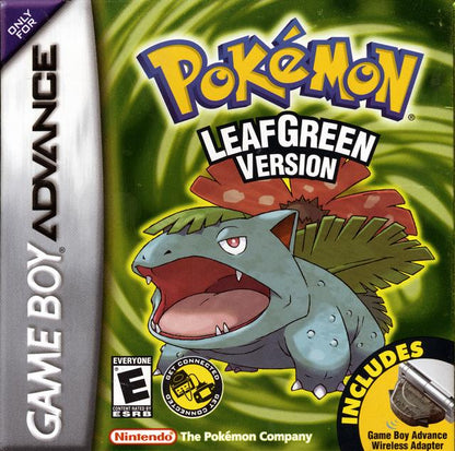Versión Pokemon LeafGreen con adaptador inalámbrico (Gameboy Advance)