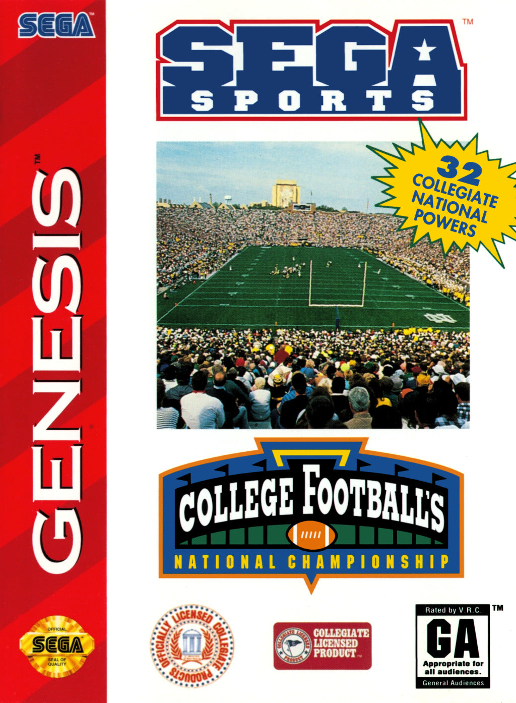 College Football's National Championship [Not for Resale] (Sega Genesis)