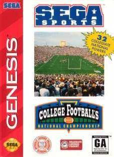 J2Games.com | College Football's National Championship (Sega Genesis) (Pre-Played - CIB - Good).