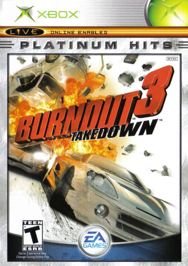J2Games.com | Burnout 3 Takedown Platinum Hits (Xbox) (Pre-Played - CIB - Good).