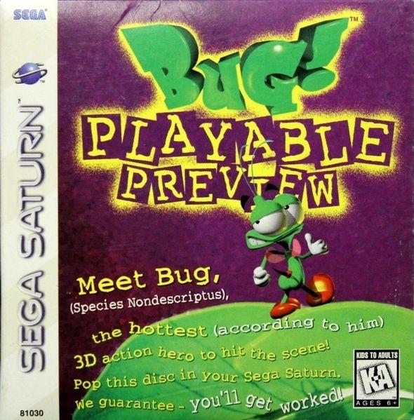 J2Games.com | Bug! Playable Preview Demo Disc (Sega Saturn) (Pre-Played - CIB - Good).