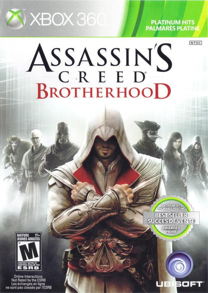 J2Games.com | Assassin's Creed: Brotherhood (Platinum Hits) (Xbox 360) (Pre-Played - CIB - Good).