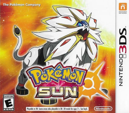 J2Games.com | Pokemon Sun (Nintendo 3DS) (Pre-Played - Game Only).