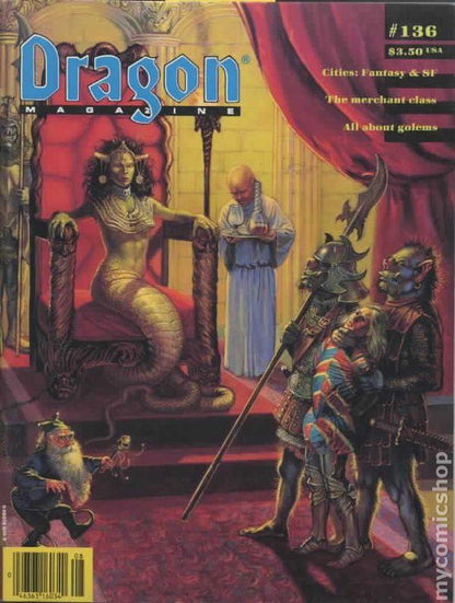 J2Games.com | Dragon Magazine Issue #136 Vol XIII, No 3 August 1988 (Pre-Owned) (Pre-Played - CIB - Good).