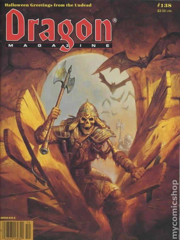 J2Games.com | Dragon Magazine Issue #138 Vol XIII, No 5 June 1988 (Pre-Owned) (Pre-Played - CIB - Good).